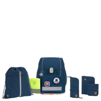 Lässig School Set Boxy Unique - Schulranzen Set 7tlg. (Navy)