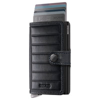 Secrid Miniwallet Emboss Lines - Kreditkartenetui 6cc 10.2 cm RFID (black+) - Ansicht 2
