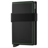 Secrid Bandwallet Matte - Credit Card Holder 6cc 10.3 cm RFID (black-green)