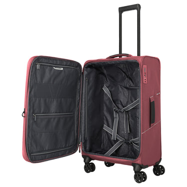 Travelite Skaii - 4-Rollen-Trolley 67 cm erw. (red) - Ansicht 6