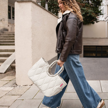 reisenthel shopping loopshopper M - Einkaufstasche mit Bügel 40 cm (puffer stone) - Ansicht 5