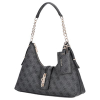 Guess Yvonne Logo Hobo - Schultertasche 32 cm (coal logo) - Ansicht 2