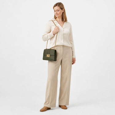 Seidenfelt Roros - Schultertasche 21 cm (olive) - Ansicht 7