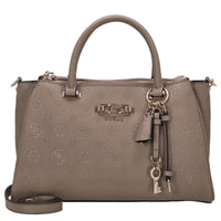 Guess Anise Triple Comp Satchel - Henkeltasche 30.5 cm (dark taupe logo)