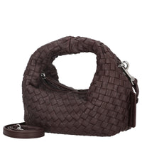 Les Visionnaires Greta Micro Weave Silky - Henkeltasche 20 cm (aubergine)