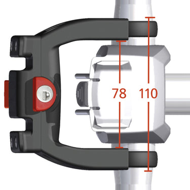 KLICKfix Lenker - Adapter E mit Schloss (für E-Bikes) (black) - Ansicht 4
