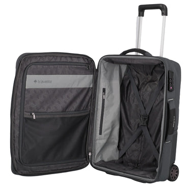 Travelite Skaii Hybrid - 2-Rollen-Kabinentrolley S 55 cm erw. (gipfelgrau) - Ansicht 6