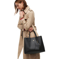 Tommy Hilfiger Icon Satchel Mono - Henkeltasche 38 cm (black)