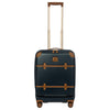 Brics Bellagio - 4-Rollen-Kabinentrolley mit Vortasche 55 cm erw. recycelt (blue/tan)