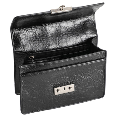Seidenfelt Roros - Schultertasche 21 cm (glossy black) - Ansicht 6
