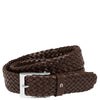 Aigner Business Belt - Belt 35 mm Braided Leather (Color: ebony, Size: 110)