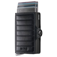 Secrid Twinwallet Emboss Lines - Kreditkartenetui 12cc 10.2 cm RFID (black+) - Ansicht 2