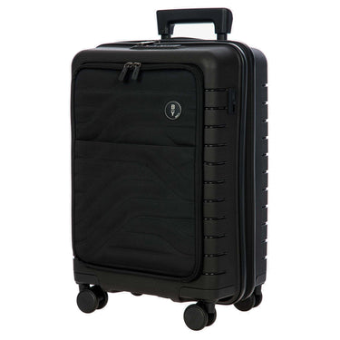 Brics BY Ulisse - 4-Rollen-Kabinentrolley mit Vortasche 55 cm erw. USB (black, 55 cm (Vortasche)) - Ansicht 2