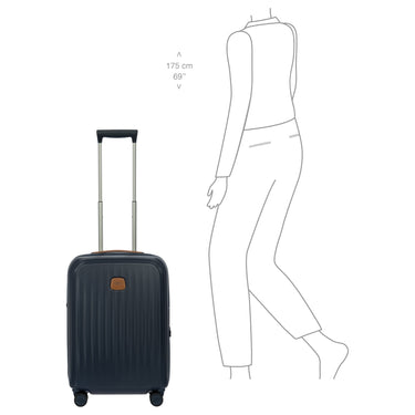Brics Taormina - 4-Rollen-Kabinentrolley S 55 cm erw. USB (blau) - Ansicht 9