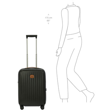Brics Taormina - 4-Rollen-Kabinentrolley S 55 cm erw. USB (olive) - Ansicht 9