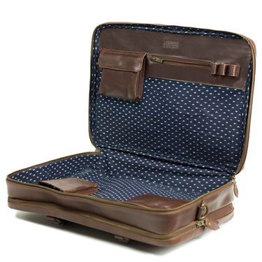 Buckle & Seam Albert - Aktentasche XL 41 cm (brown/blue) - Ansicht 6