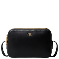 Calvin Klein Hardware Camera Bag - Umhängetasche (black/antique light gold)