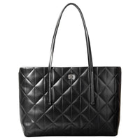 Calvin Klein Quilted Emblem - Shopper 37 cm (black)