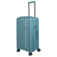 Travelite Roomer Trunk - 4-Rollen-Trolley M 66 cm erw. (aqua)