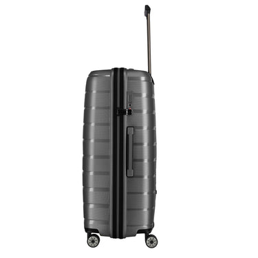 Travelite Air Base - 4-Rollen-Trolley Set 3tlg.  L/M/S Vortasche (anthracite) - Ansicht 4