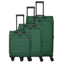 Travelite Skaii 4-Rollen-Trolley Set 3tlg. (green, L/M erw./S)