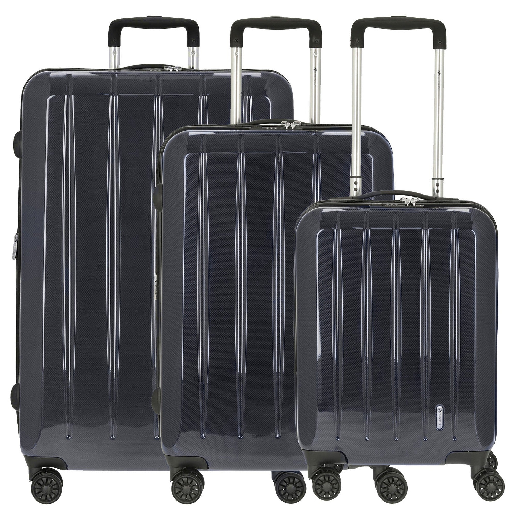 koffer aufbewahrung london CHECK.IN London 2.0 Set carbon blau – Markenkoffer
