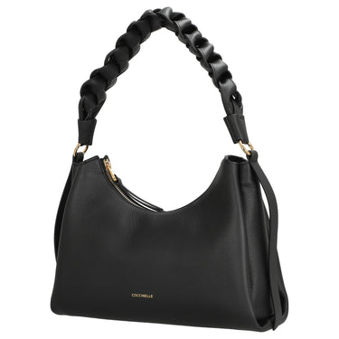 Coccinelle Boheme Grana Double - Henkeltasche S 30 cm (noir/cognac) - Markenkoffer