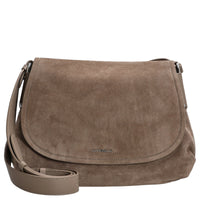Coccinelle Rebekka Suede - Umhängetasche 30 cm (warm taupe) - Markenkoffer
