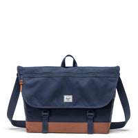 Herschel Cove Messenger - Umhängetasche 16" 38 cm (navy/saddle brown)