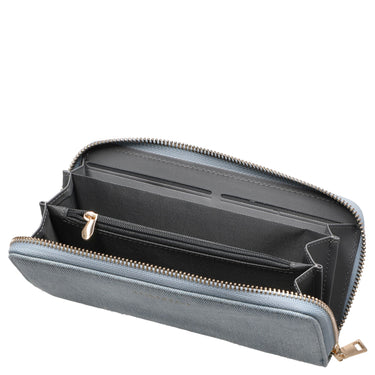 Seidenfelt Smilla - Damen- Geldbörse 19 cm (denim in blue) - Ansicht 2