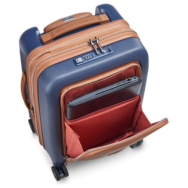 Delsey Paris Chatelet Air 2.0 - 4-Rollen-Kabinentrolley 55 cm erw. 14" USB (marineblau) - Ansicht 5