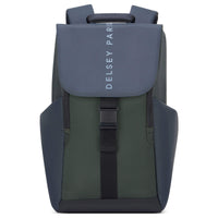 Delsey Paris Securflap - Rucksack 15" 45.5 cm RFID (blau grün)