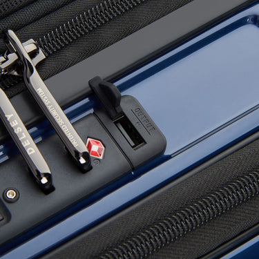 Delsey Paris Shadow 5.0 - 4-Rollen-Kabinentrolley mit Vortasche S 55 cm erw. USB (marineblau) - Ansicht 9