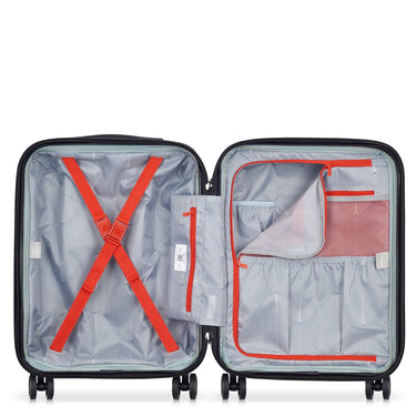 Delsey Paris Shadow 5.0 - 4-Rollen-Kabinentrolley Slim Line USB 55 cm (rot) - Ansicht 4