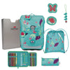 DerDieDas ErgoFlex Easy - School Backpack Set 5pcs. 950 g (Butterfly Garden)