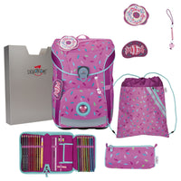 DerDieDas ErgoFlex Easy - Schulranzen Set 5tlg. 950 g (Sweet Sprinkles)