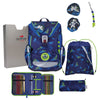 DerDieDas ErgoFlex Light Exklusiv LED - School Backpack Set 5pcs. 800g (Moon Mission)