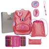 DerDieDas ErgoFlex Light Exklusiv Superflash - School Backpack Set 5tlg. 800g (Coral Reef)
