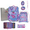 DerDieDas ErgoFlex Light Exklusiv Superflash - School Backpack Set 5pcs. 800g (Magic Unicorn)