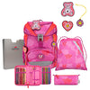 DerDieDas ErgoFlex Light - School Backpack Set 5pcs. 800g (Roses)