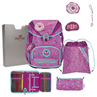 DerDieDas ErgoFlex Superlight - Schulrucksack Set 5tlg. 650g (Sweet Sprinkles)