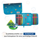 DerDieDas ErgoFlex Tiny Exklusiv LED - Schulranzen Set 5tlg. 900g (Rainbow Star) - Ansicht 9