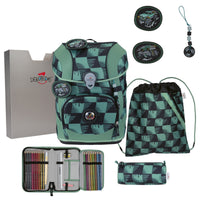 DerDieDas ErgoFlex Tiny Exklusiv Superflash - Schulranzen Set 5 tlg. 900g (Super Trunk)