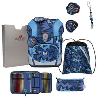 DerDieDas ErgoFlex Tiny - Schulranzen Set 5tlg. 900g (Dark Dragon)