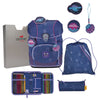 DerDieDas ErgoFlex Tiny - School Backpack Set 5-piece 900g (Deep Ocean)