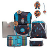 DerDieDas ErgoFlex Tiny - School Backpack Set 5pcs. 900g (Ninja Fighter)