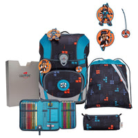 DerDieDas ErgoFlex Tiny - Schulranzen Set 5tlg. 900g (Ninja Fighter)