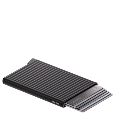 Secrid Cardprotector Fluted - Kreditkartenetui 6cc 10.2 cm RFID (black+) - Ansicht 5