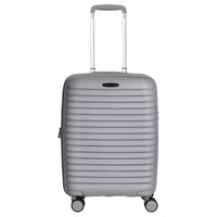 D&N Travel Line 4500+ - 4 - Rollen - Kabinentrolley S 55 cm erw. (grau) - Markenkoffer