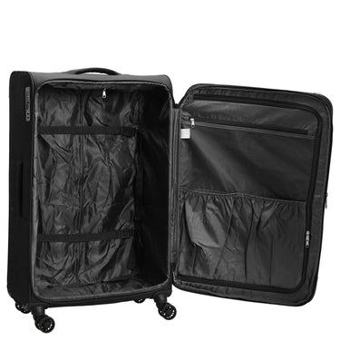 D&N Travel Line 9504 - 4-Rollen-Trolley L 76 cm erw. (black) - Ansicht 6